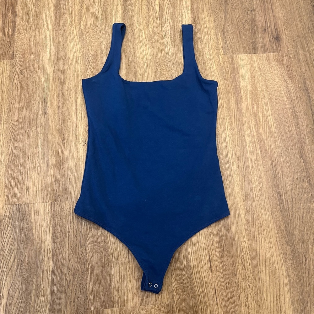 Abercrombie and fitch seamless blue tank bodysuit